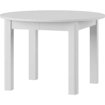 Jídelní stůl Stůl rozkládací Uran 1 - Szynaka Meble Bílý Mat BB 55, 50, 8x76 cm