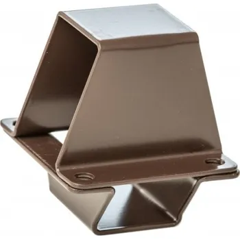 Příslušenství pro plot Gutta Upevnění rýgle Guttafence na ocelový sloupek Barva RAL 8017