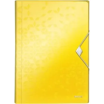 LEITZ Aktovka s přihrádkami WOW, PP, žlutá 45890016