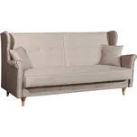 Rozkládací pohovka pro každodenní spaní s úložným prostorem na lůžkoviny Columbus - Black Red White - BRW Vogue 02 215x104 cm