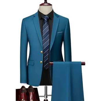 Pánský oblek Kvalitní pánský oblek MC133 Velikost: S, Barva (Varianta): Sada 2 ks Hu Lan