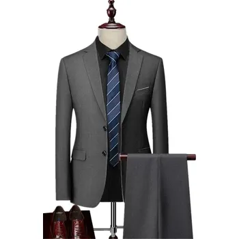 Pánský oblek Plesový pánský oblek MC116 Velikost: M, Barva (Varianta): Sada 2 ks tmavě šedá