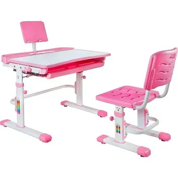 Psací stůl Psací stůl Candy v sadě se židlí - Unique Růžová 79x78,5 cm