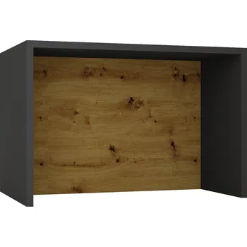 Knihovna Kuchyňský ostrůvek 127 Šedý grafit / dub artisan - Stolkar Šedý grafit / dub artisan 127.4x85.6 cm