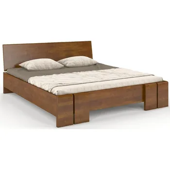 Postel Dřevěná postel buková 120 s úložným prostorem do ložnice Vestre maxi & st - Skandica Ořech 125.5x86 cm