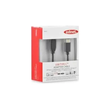 Video kabel Digitus Ednet Kabelový adaptér USB typu C, typ C na micro B M/F, 0,1 m, 3A, 480 MB, verze 2.0, bl 84325