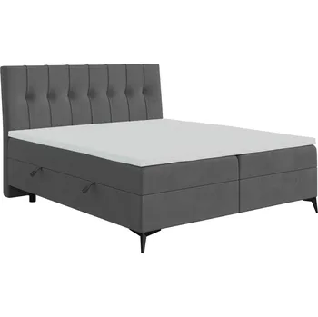 Postel Postel boxspring 160 Line - Laverto otusso 25, Černý kov 160x118 cm