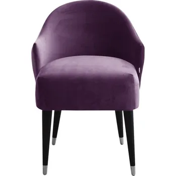 Křeslo Křeslo Emi Velvet - Happy Barok french velvet 664, metal malowany szary 56x80 cm