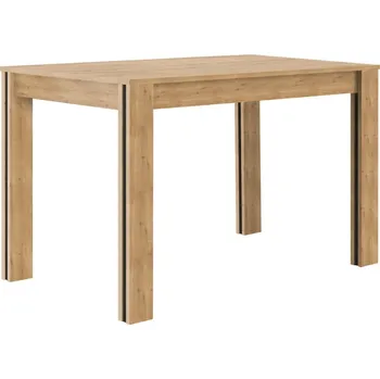 Jídelní stůl Rozkládací stůl Kammono 100/150 cm - KAM Dub arlington s černou 100x75 cm