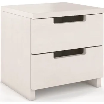 Noční stolek Noční stolek bukový do ložnice Spectrum vysoký - Skandica Bílá 40x40 cm