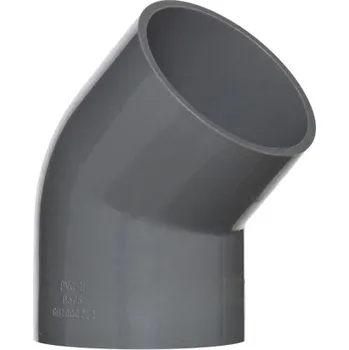 PWS - Professional Water System PVC tvarovka - Úhel 45° 40 mm, koleno
