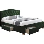 Postel Electra Velvet 160 - Signal Zelená 165x111 cm