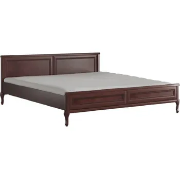 Postel Nízká dvoulůžková postel v klasickém stylu do ložnice Gerard - Latzke Antický Ořech 185x80 cm