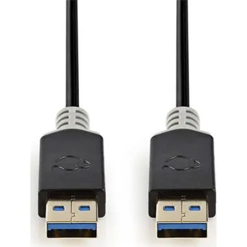 Datový kabel Nedis CCBW61000AT20 - USB 3.0 Kabel | A Zástrčka - A Zástrčka | 2 m | Antracit CCBW61000AT20