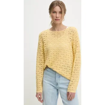 Dámský svetr Svetr Answear.LAB dámský, žlutá barva, lehký 15P314.HWK 11X, vel. S/M