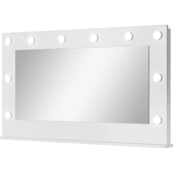 Zrcadlo Zrcadlo s osvětlením Ada - Meble Laski Bílá / Bílý Lesk 120x67.2 cm