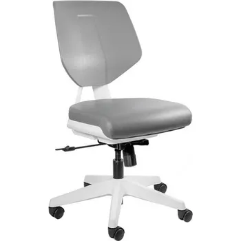 Jídelní židle Křeslo Kaden Low - Unique Szary / Ekoskóra PVC Grey 62x106.5 cm