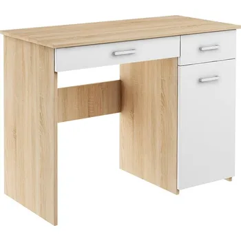 Psací stůl Psací stůl do studentského pokoje Adaś - Agat Dub Sonoma / Bílá 88x75 cm