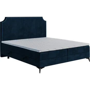 Postel Postel boxspring 160 Lea - Laverto monolith 77, Černý kov 160x126 cm