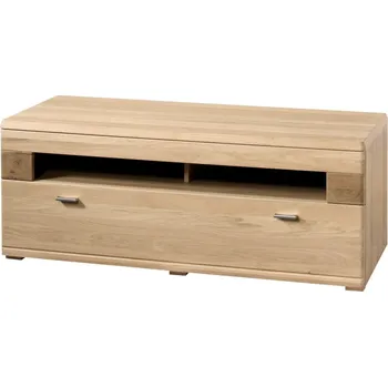Televizní stolek TV stolek Miro - MMI Sleeping Dub Bělený Olejovaný 129x50 cm