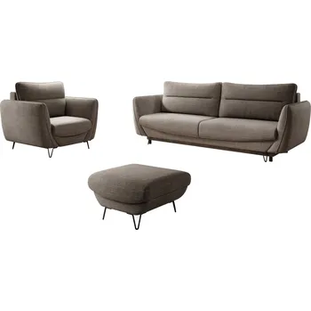 Sada čalouněného nábytku - křeslo &amp; podnožka &amp; pohovka Silva - ELTAP marte 20, marte 20 236, 18, 200, 67, 93, 88, 9, 60x90, 50, 65, 13, 43, 42, 82, 66, 40 cm