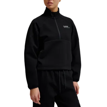 Dámská móda Mikina Hummel Tech Fleece Boxy Half Zip Sweatshirt Women 228167-2001 Velikost M