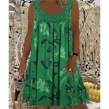 Dámské šaty Sportovní šaty na léto BR157 Barva: Zelená, Velikost: 3XL