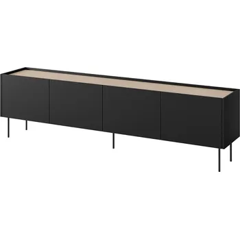 Televizní stolek TV stolek Desin 220 cm - Meble Bogart Černý mat-dub nagano 220x60 cm