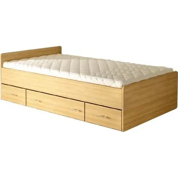 Postel Postel levá 80262 (90x200) - M&K Foam 22 Buk 95x67.5 cm