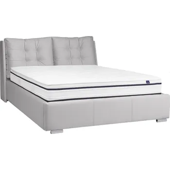 Postel Čalouněná postel Novio 200x200 se zvedacím roštem a úložným prostorem - Hauss solar 80, NCR1 chrom 226x104 cm