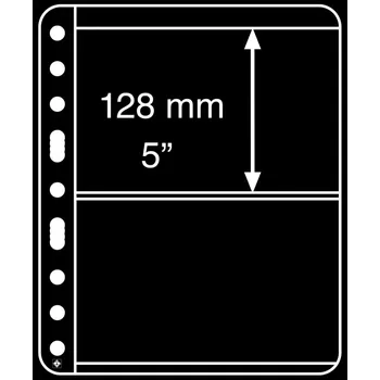 Obal pro sběratelský předmět Leuchtturm VARIO Plus 2S list extra silný - černý (bal. 5 ks)