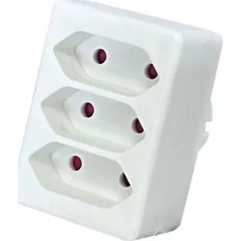 Prodlužovací kabel NoName Konnoc DX-GB01/3 rozbočka hranatá 3x plochá 434005,00