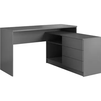 Psací stůl Psací stůl Teo - Meble Laski šedý grafit 138.2x76 cm