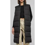Prošívaná dámská vesta Urban Classics Long Puffer - černá 4XL