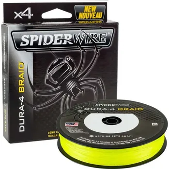 SPIDERWIRE Splétaná šňůra Dura4 Yellow 0,30 mm 29 kg 300 m (SPIDERWIRE Šňůra Dura4 Yellow 0,30 mm / 300 m)