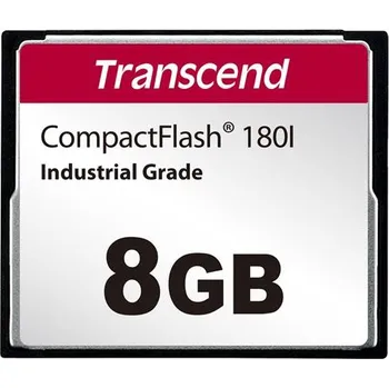 Paměťová karta Transcend 8GB INDUSTRIAL TEMP CF180I CF CARD, (MLC) paměťová karta (SLC mode), 85MB/s R, 70MB/s W TS8GCF180I