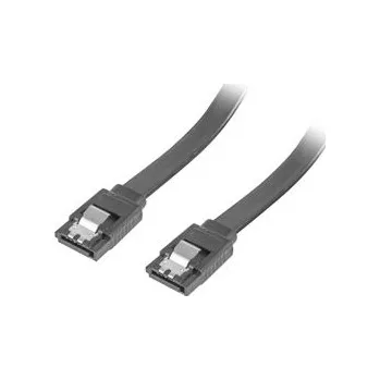 Kabel do PC LANBERG SATA III (6GB/S) F / F kabel 30cm, kovová západka, černý CA-SASA-14CU-0030-BK