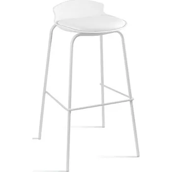 Barová židle Barová židle Duke - Unique Bílá / Eko Kůže Bílá PU-0 47x86 cm