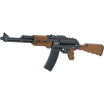 ostatní stavebnice Stavebnice samopalu AK47 Mini Block 628 dílků