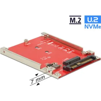 Datový kabel Delock 2.5” Převodník U.2 SFF-8639 > M.2 NVMe Key M - 7 mm 62725