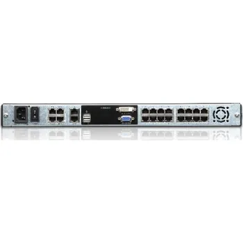 Počítač ATEN KL1116VN-AXA-AG 16-Port Cat 5 Dual Rail 19" LCD KVM over IP Switch with Virtual Media KL1116VN-AXA-AG