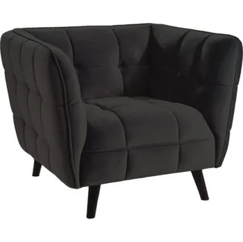 Křeslo Křeslo Castello Velvet 1 - Signal Bluvel 19 - Czarny 92x78 cm