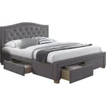 Postel Electra Velvet 160 - Signal Šedá 165x111 cm