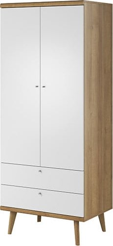 Šatní skříň Primo Dub Riviera / Bílá Meble Piaski | Obývací pokoj | 80x56 | PSZ80
