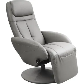 Křeslo Křeslo Optima - Halmar Popelavá (eko kůže) 74x101 cm