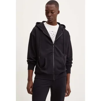 Pánská mikina Mikina Iceberg pánská, černá barva, s kapucí, hladká, E066 6317 E066.6317 99X, vel. M