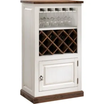 Komoda Skříňka na víno / vinotéka Provance - Meble Krysiak Bílá Starožitná / Dřevo Starožitné 74x132 cm