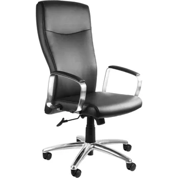 Jídelní židle Křeslo Adella - Unique Eko-Skóra Czarna PU-4 64x126 cm