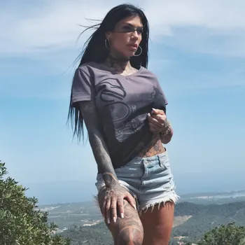 Dámské tričko Dámské triko Yakuza Float Curved 24131 rabbit velikost: XS