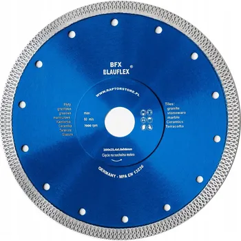 Řezný kotouč Diamantový kotouč BLAUFLEX 250 mm řezný 25,4 mm na gres, žulu a mramor